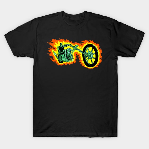 fire chopper T-Shirt by Lambdog comics!